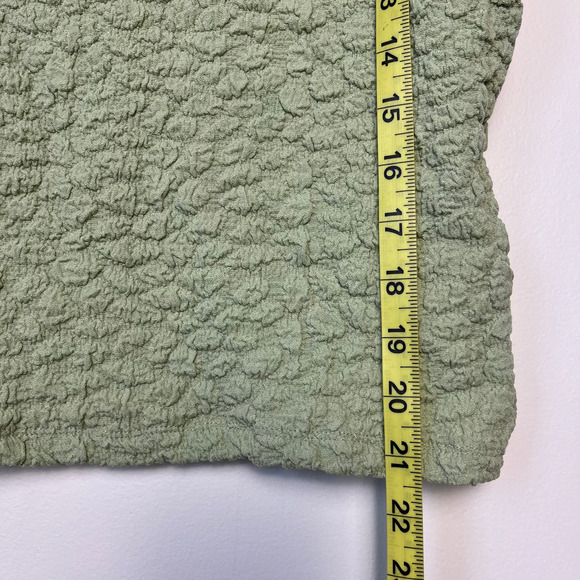 NWT Maeve Anthropologie Socialite Popcorn Tee Green Womens Medium Scoop Back - Picture 10 of 13